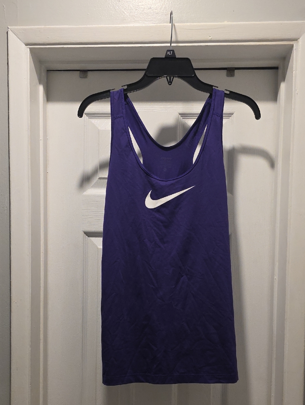 Nike Purple Athletic Racerback Tank with White Swoosh
